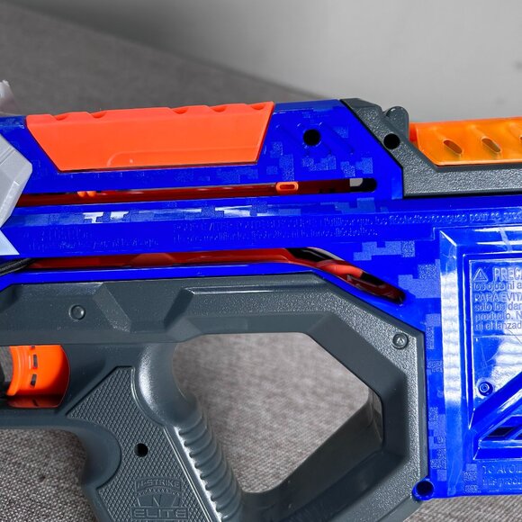 NERF N-Strike Elite Crossbolt Blaster Orange Blue NO 12 DART AMMO CLIP - Picture 12 of 15